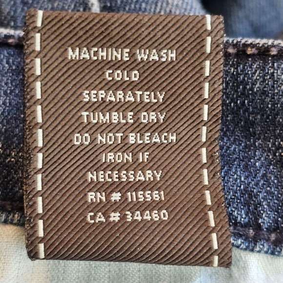 7 For All Mankind Womens Size 30 32x33 High Waist Bootcut Jeans Dark Blue Denim - Picture 11 of 13